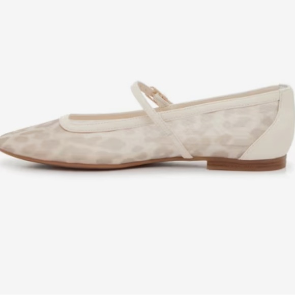 Dolce Vita Mesh Leopard Print Mary Jane Flats - Picture 2 of 9
